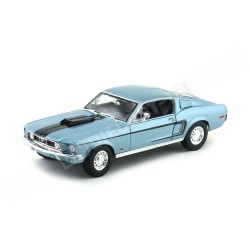 1968 Ford Mustang GT Cobra Jet Azul 1:18 Maisto