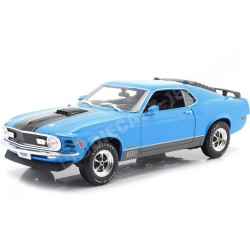 1970 Ford Mustang 428 Mach 1 Azul/Negro 1:18 Maisto