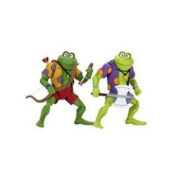 Tortugas Ninja Pack Genghis & Rasputin Frog 18 cm