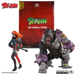 Spawn Pack de 2 Figuras She Spawn 18 cm & Cygor 30 cm...