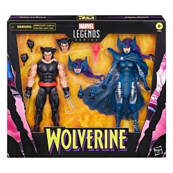 WOLVERINE & LADY PSYLOCKE 15 CM X-MEN MARVEL LEGEND SERIES